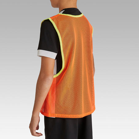 Chasuble Multi-Sports Reversible Enfant - Orange - Noir
