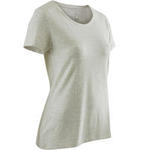 Nyamba Dames T-shirt 500 voor gym en pilates regular fit