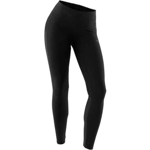 
      Legging sport taille haute 520 femme en coton noir
  