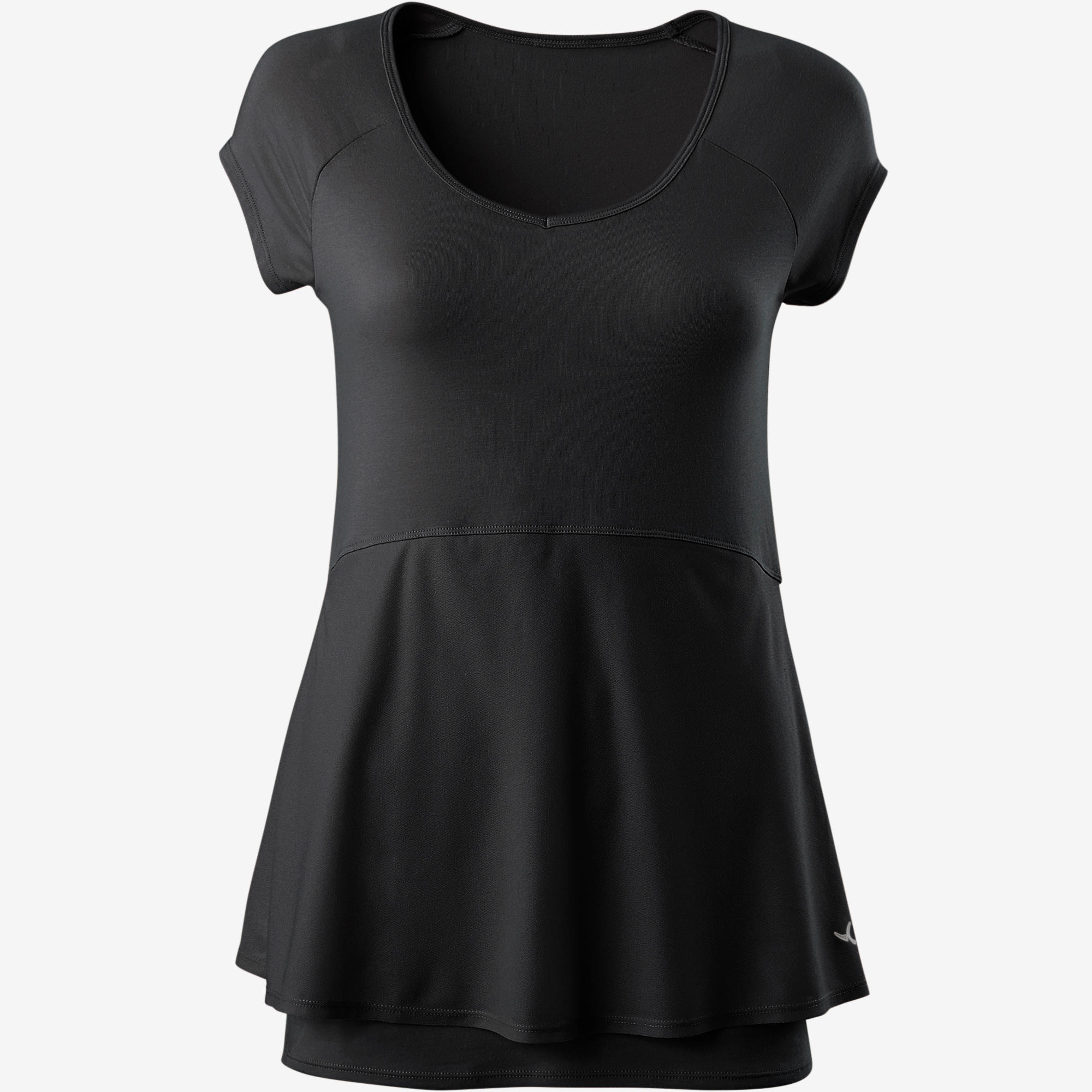 

Women T-Shirt 530 Pilates & Gentle Gym - Black -  By NYAMBA | Decathlon