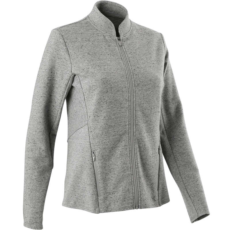 SPODNIE KURTKA SWETER DLA KOBIET Fitness, siłownia - Bluza Free Move DOMYOS - Odzież do ćwiczeń