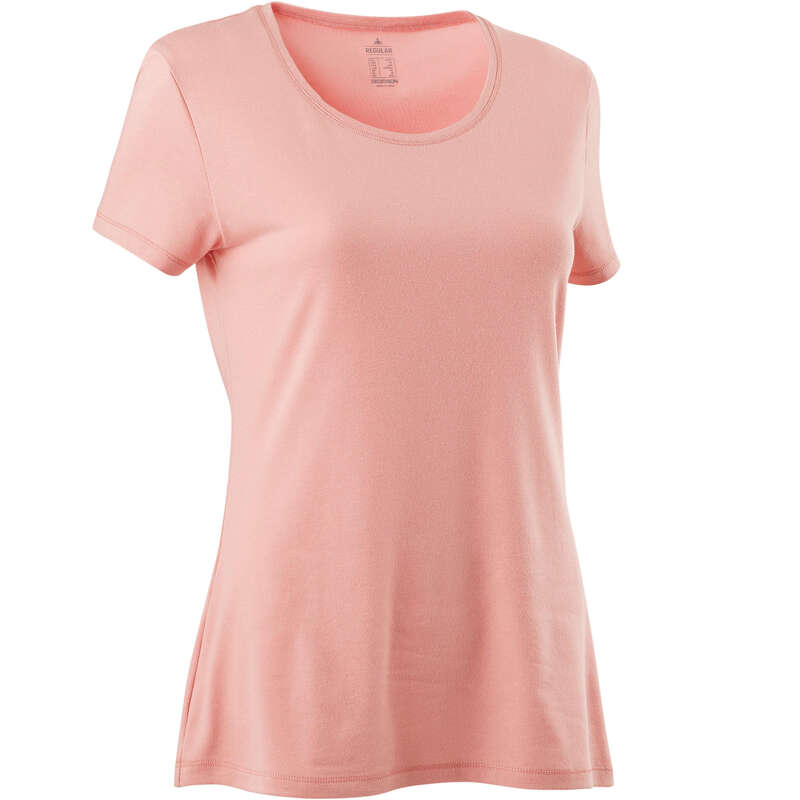 WOMAN T SHIRT LEGGING SHORT Clothing - 500 Regular-Fit Gym T-Shirt NYAMBA - Tops