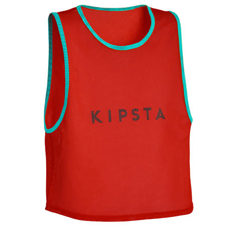 Chasuble sports collectifs enfant rouge