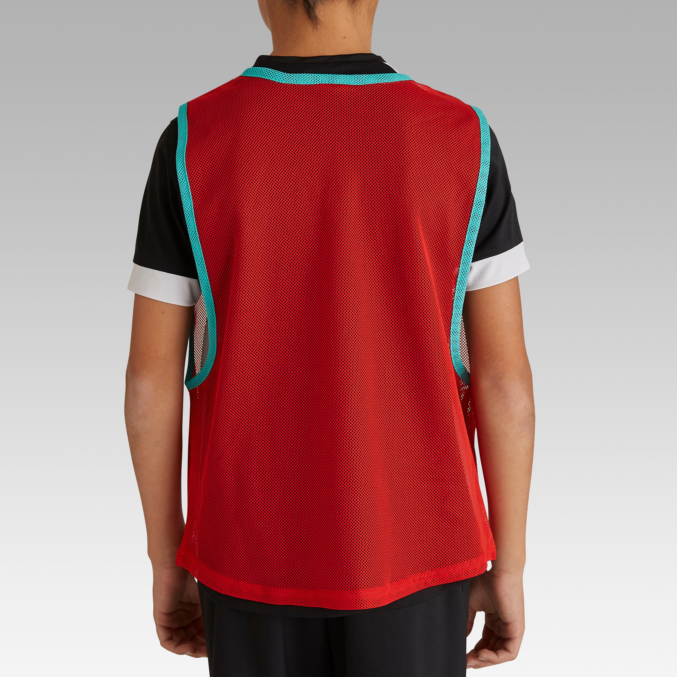 Peto Fútbol Kipsta niños rojo 2/4