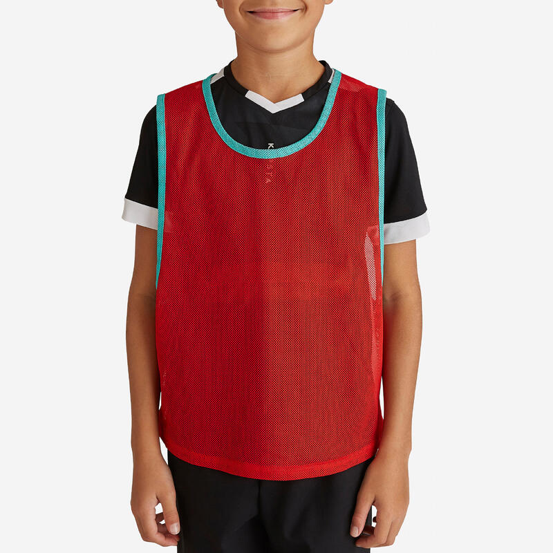 Dětský rozlišovací dres na kolektivní sporty červený