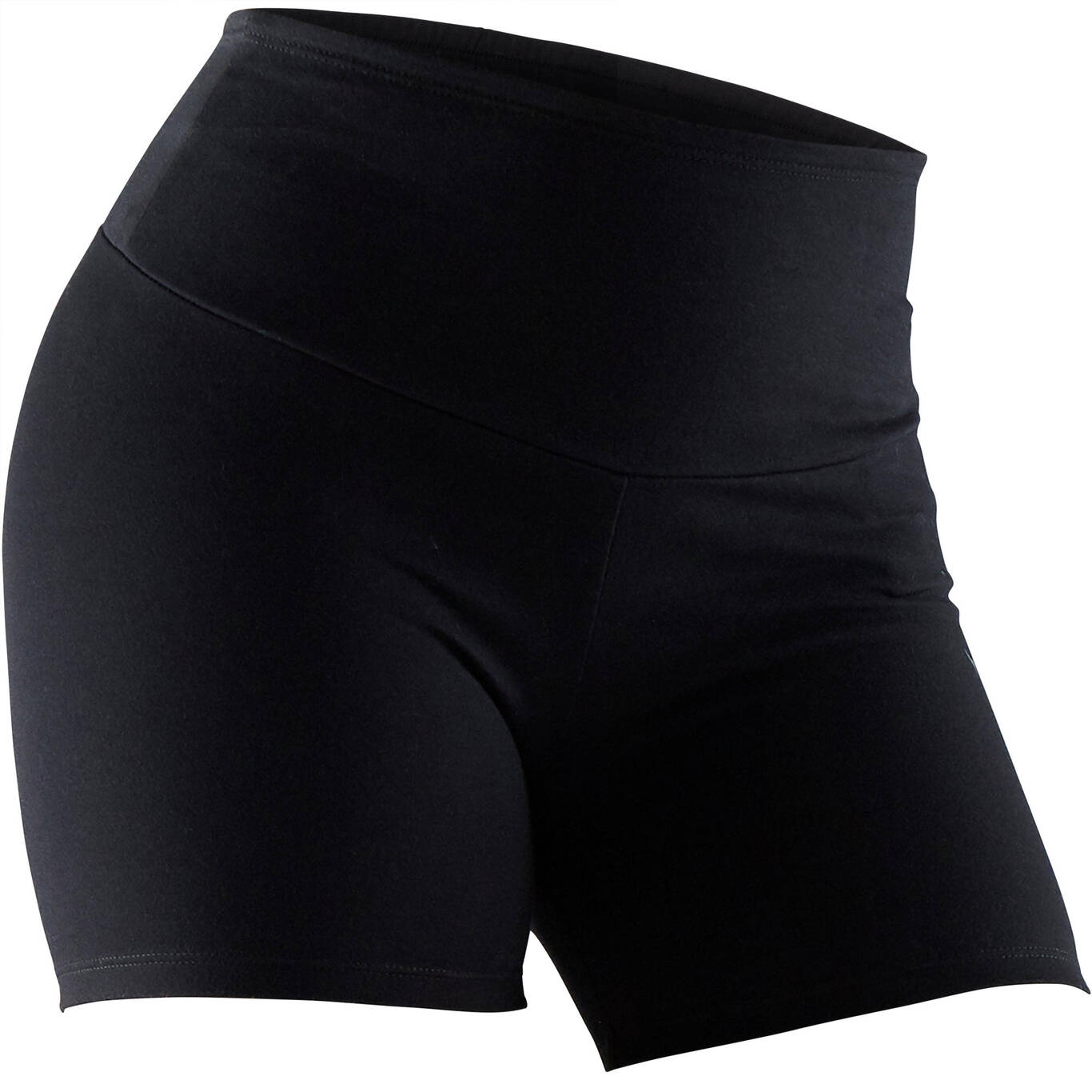 Women's Pilates & Gentle Gym Slim-Fit Shaping Shorts 900 - Black