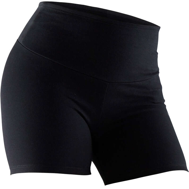 WOMAN T SHIRT LEGGING SHORT Pilates - Women's Shaping Gym Shorts 900 DOMYOS - Pilates Clothes