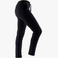 Women's Slim-Fit Fitness Jogging Bottoms 500 - Black