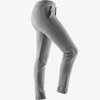 Women's Slim-Fit Fitness Jogging Bottoms 500 - Grey