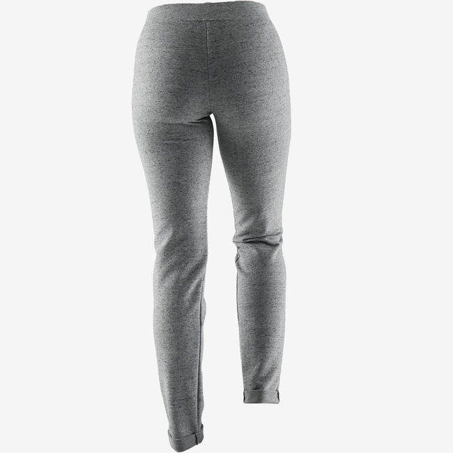 Womens Slim Jogging Bottoms 500 Grey 8049