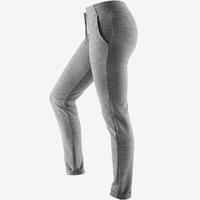 Women's Slim-Fit Fitness Jogging Bottoms 500 - Grey