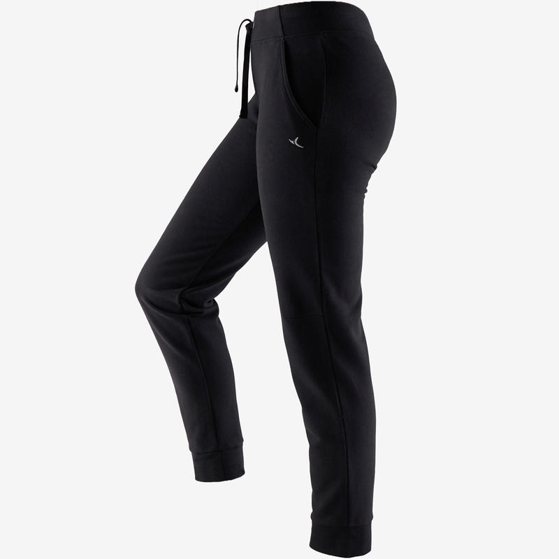 Kadin Fermaurli Siyah Esofman Alti Pilates 500 Regular Domyos By Decathlon
