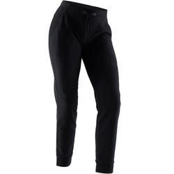 Pantalón Chándal fitness Nyamba 500 Regular Mujer Negro