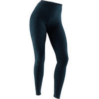 Legging Fit+ 500 slim Pilates Gym douce femme turquoise AOP