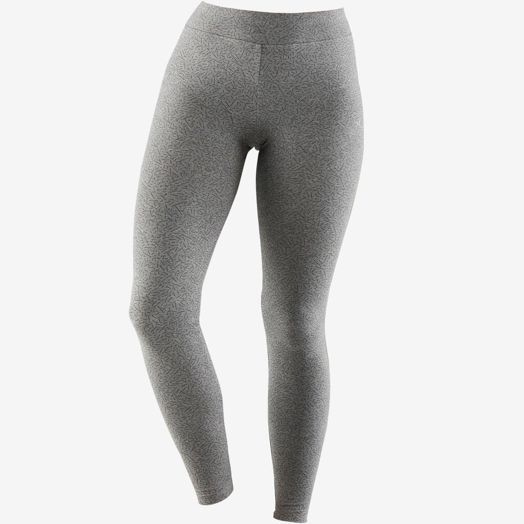 Legging Damen slim - 500 Fit+ grau