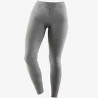 500 Fit+ Women's Slim-Fit Pilates & Gentle Gym Leggings - Grey