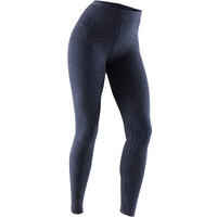 Women's Slim Fitness Leggings Fit+ 500 - Navy Blue