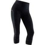 Domyos 7/8-legging 560 pilates en lichte gym dames zwart print dots