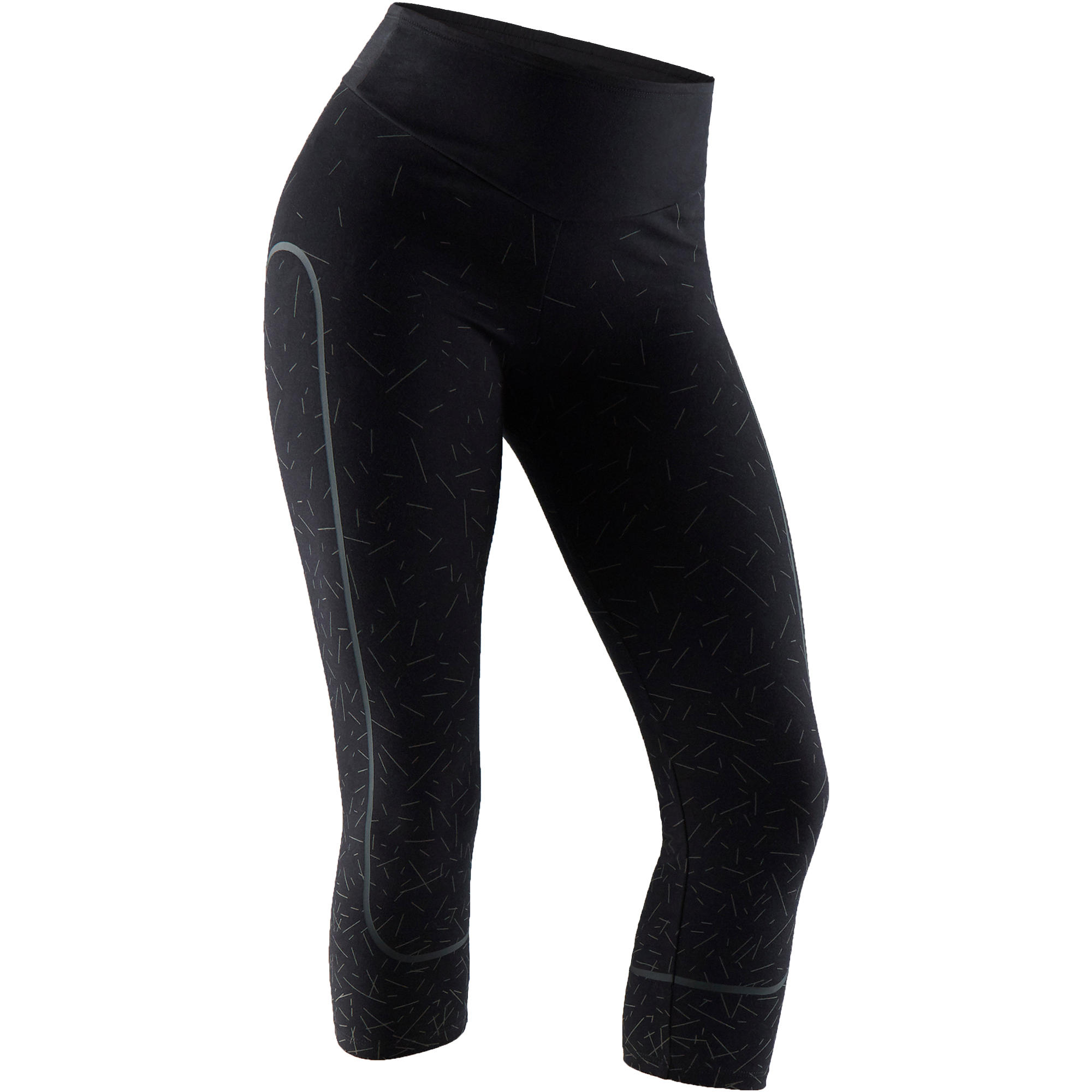 Leggings 7/8 donna gym 560 neri DOMYOS | DECATHLON