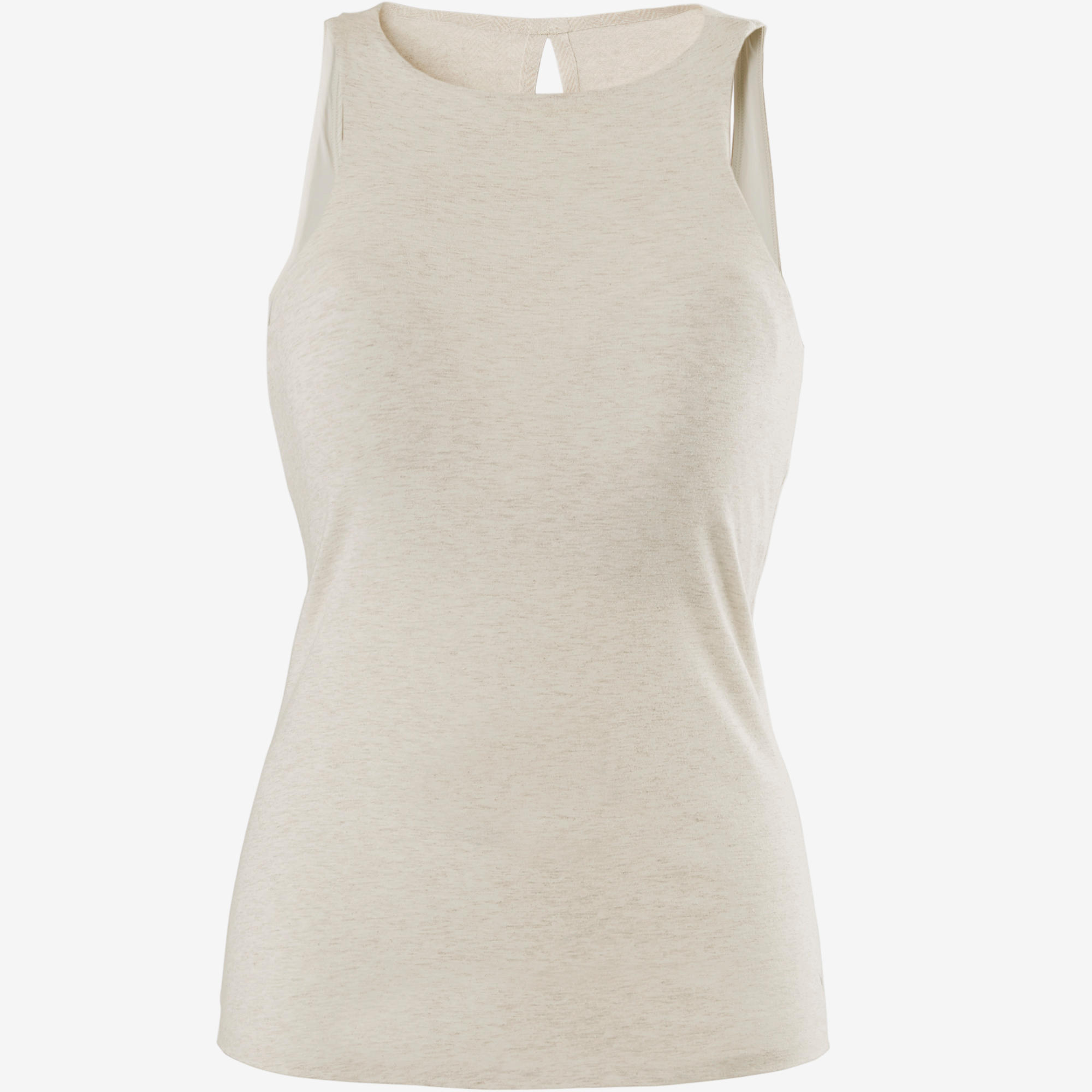 

560 Women' Pilates & Gentle Gym Tank Top - Mottled Beige