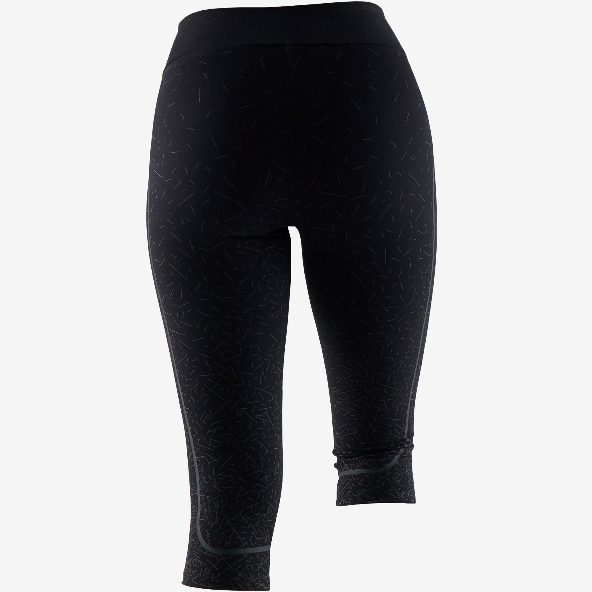 Shaping Cotton Fitness Cropped Bottoms - Black 2/7