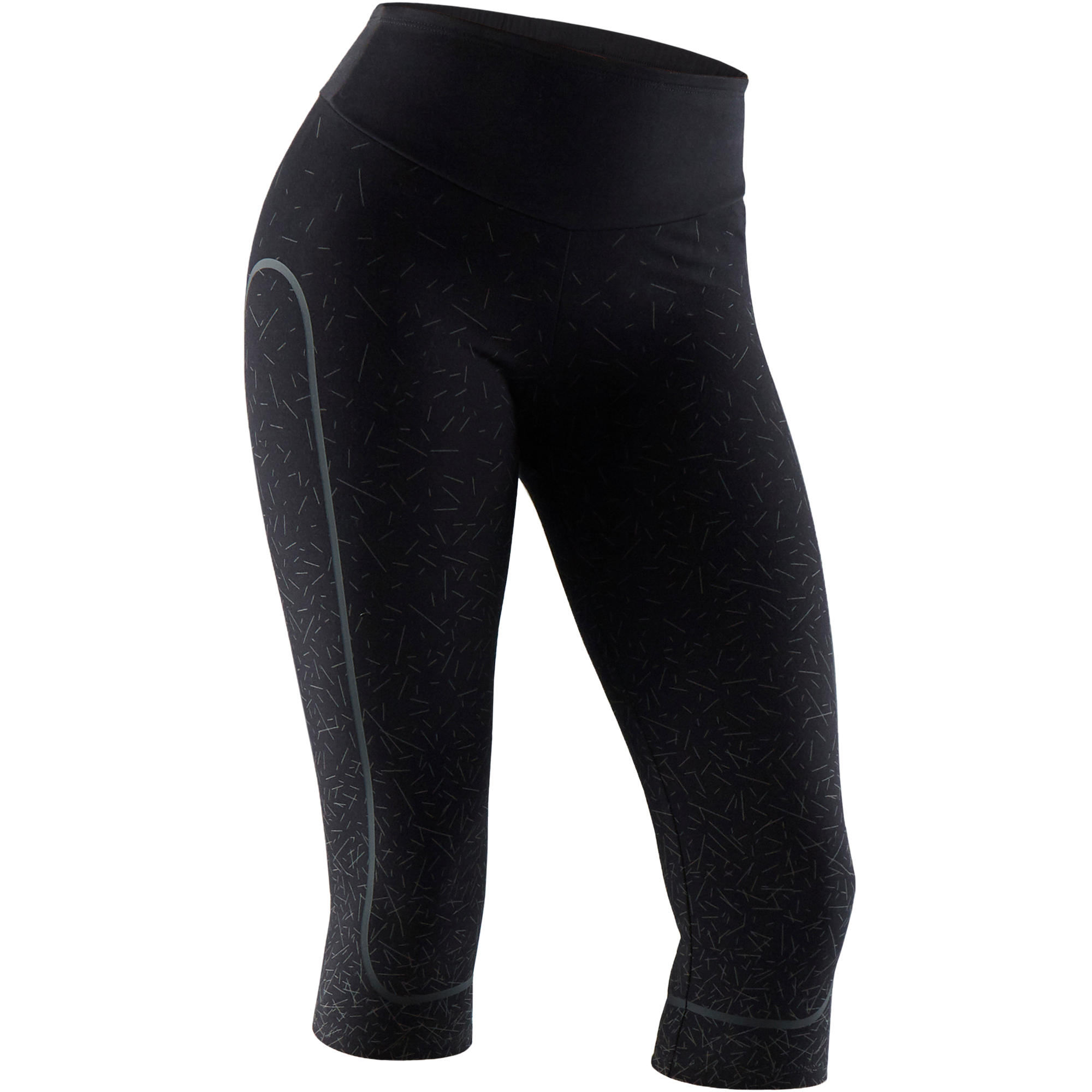 Shaping Cotton Fitness Cropped Bottoms - Black 1/7