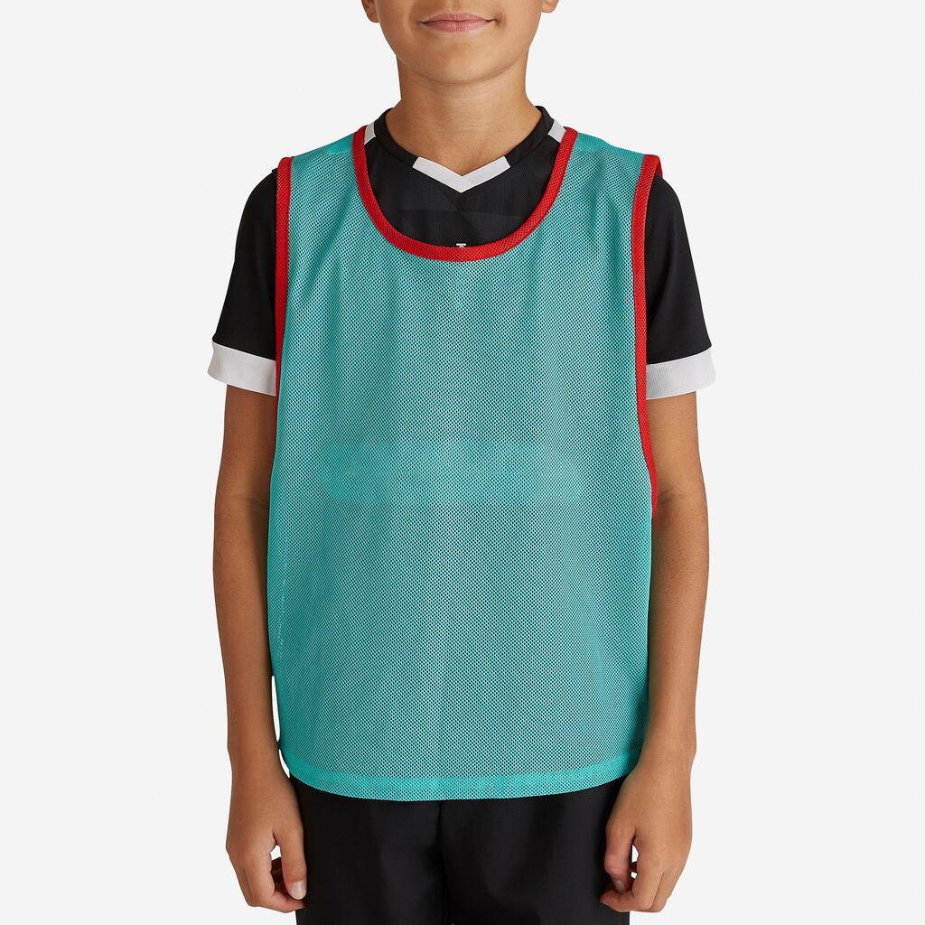 Detský rozlišovací dres na kolektívne športy tyrkysový