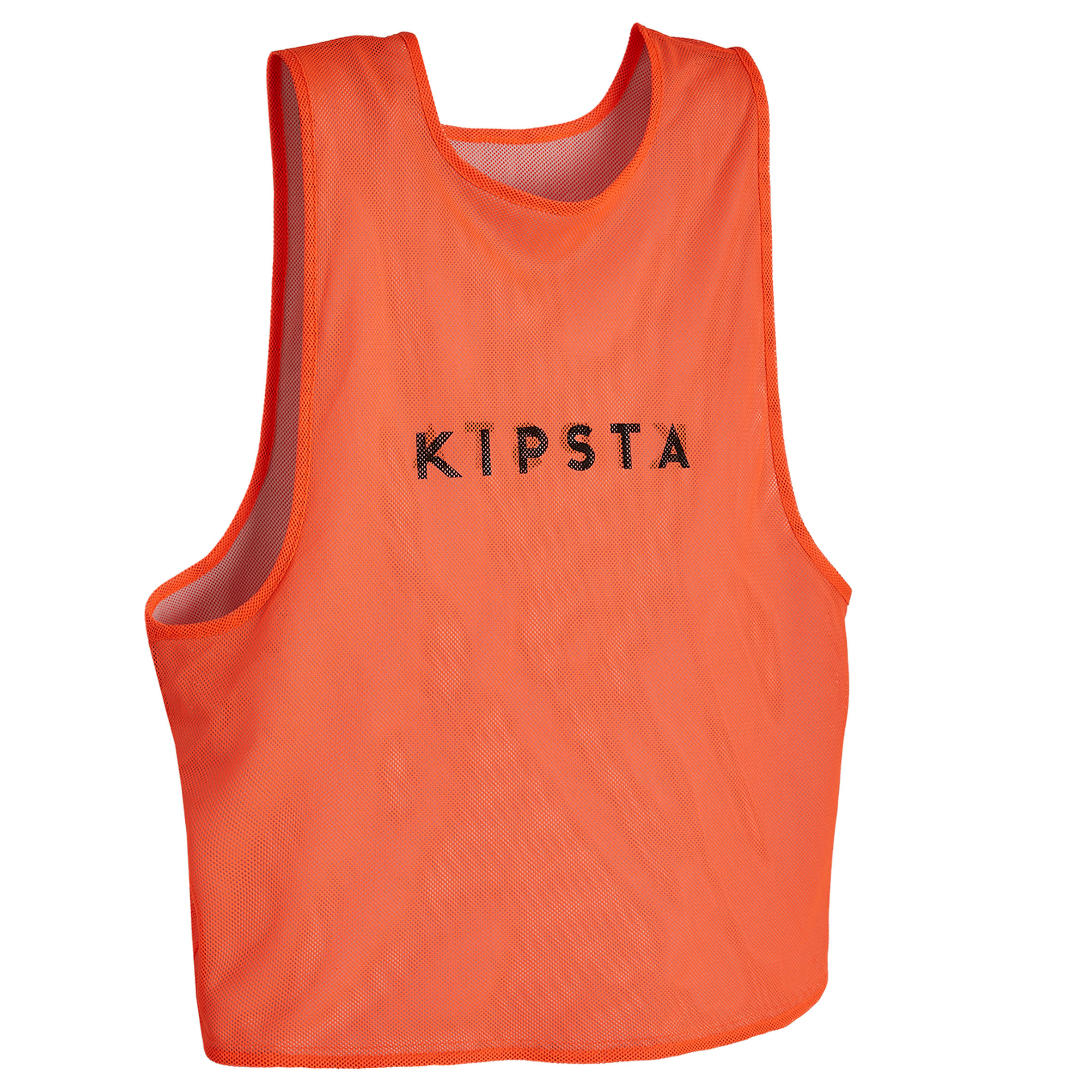 KIPSTA Reversible Adult Sports Bib - Orange/Grey