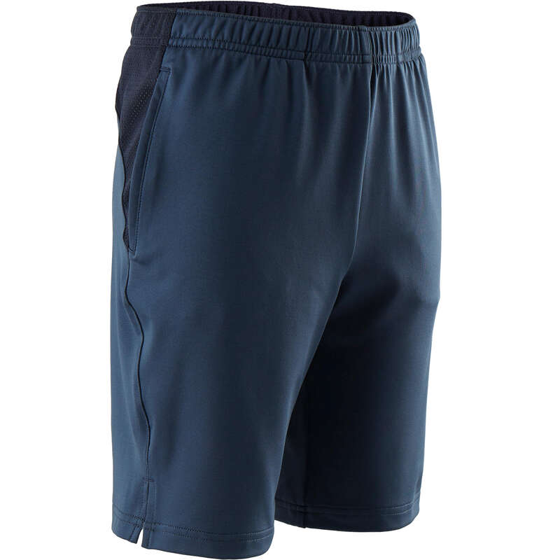 DOMYOS Boys' Breathable Synthetic Gym Shorts S500 - Blue...