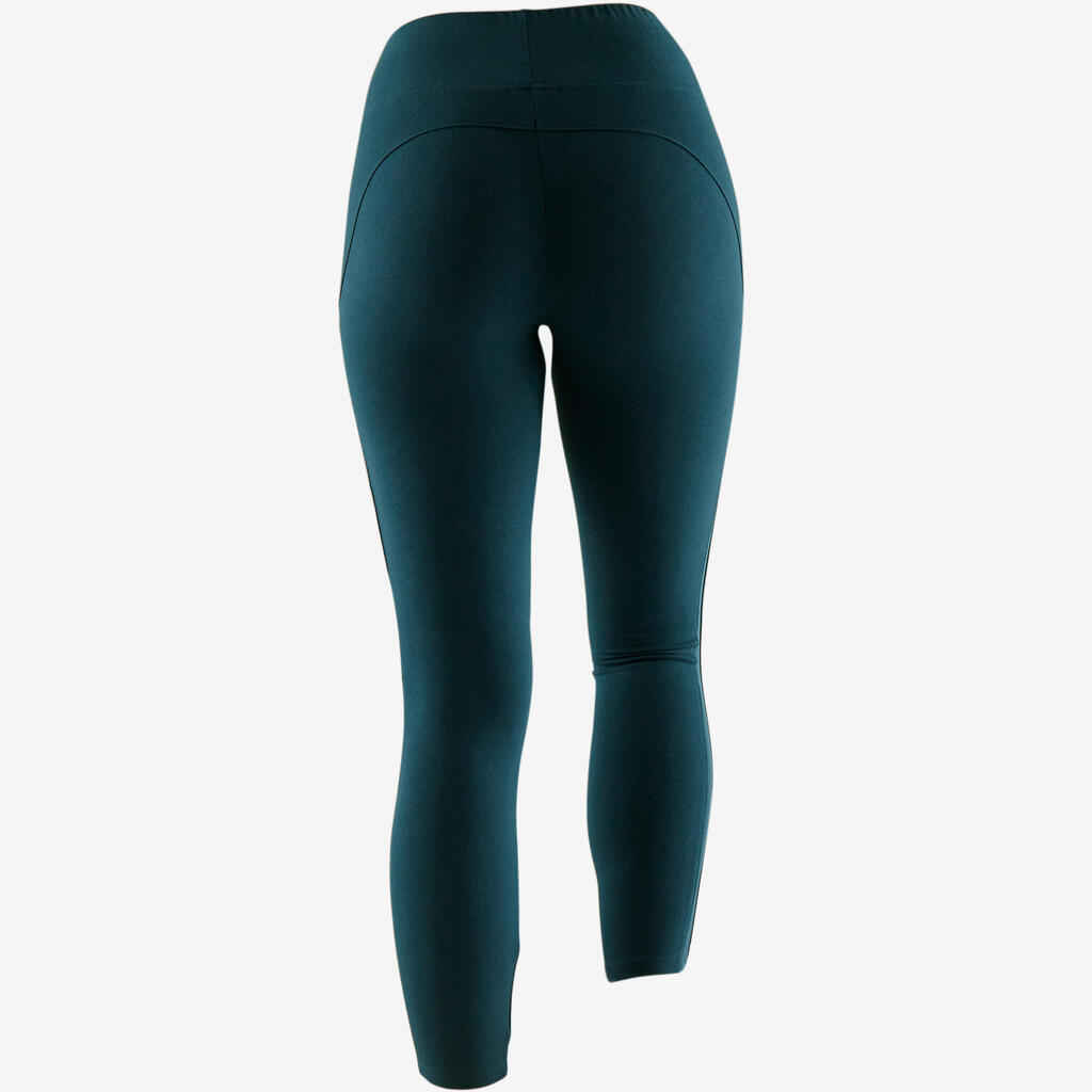 520 Women's Pilates & Gentle Gym 7/8 Leggings - Turquoise