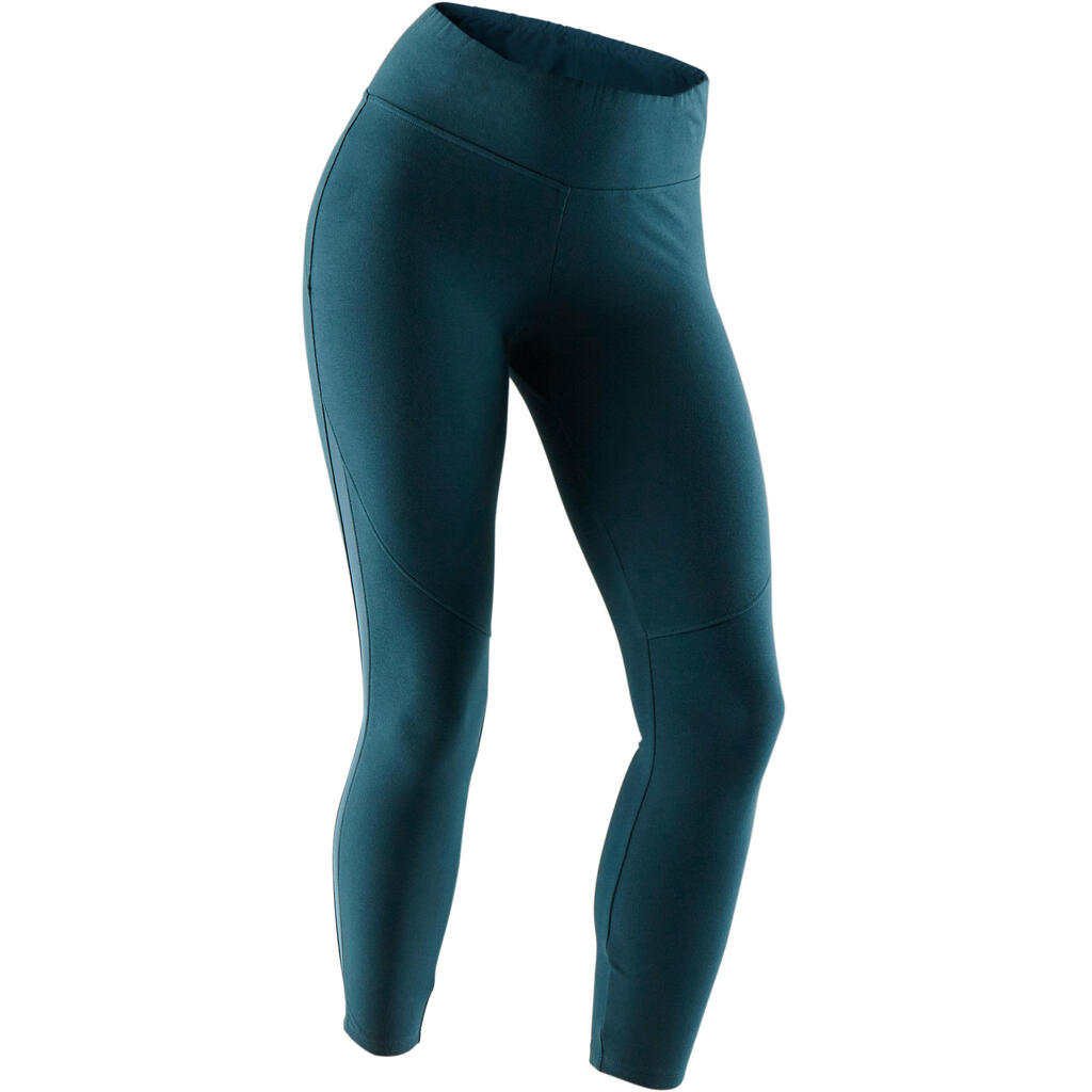 520 Women's Pilates & Gentle Gym 7/8 Leggings - Turquoise