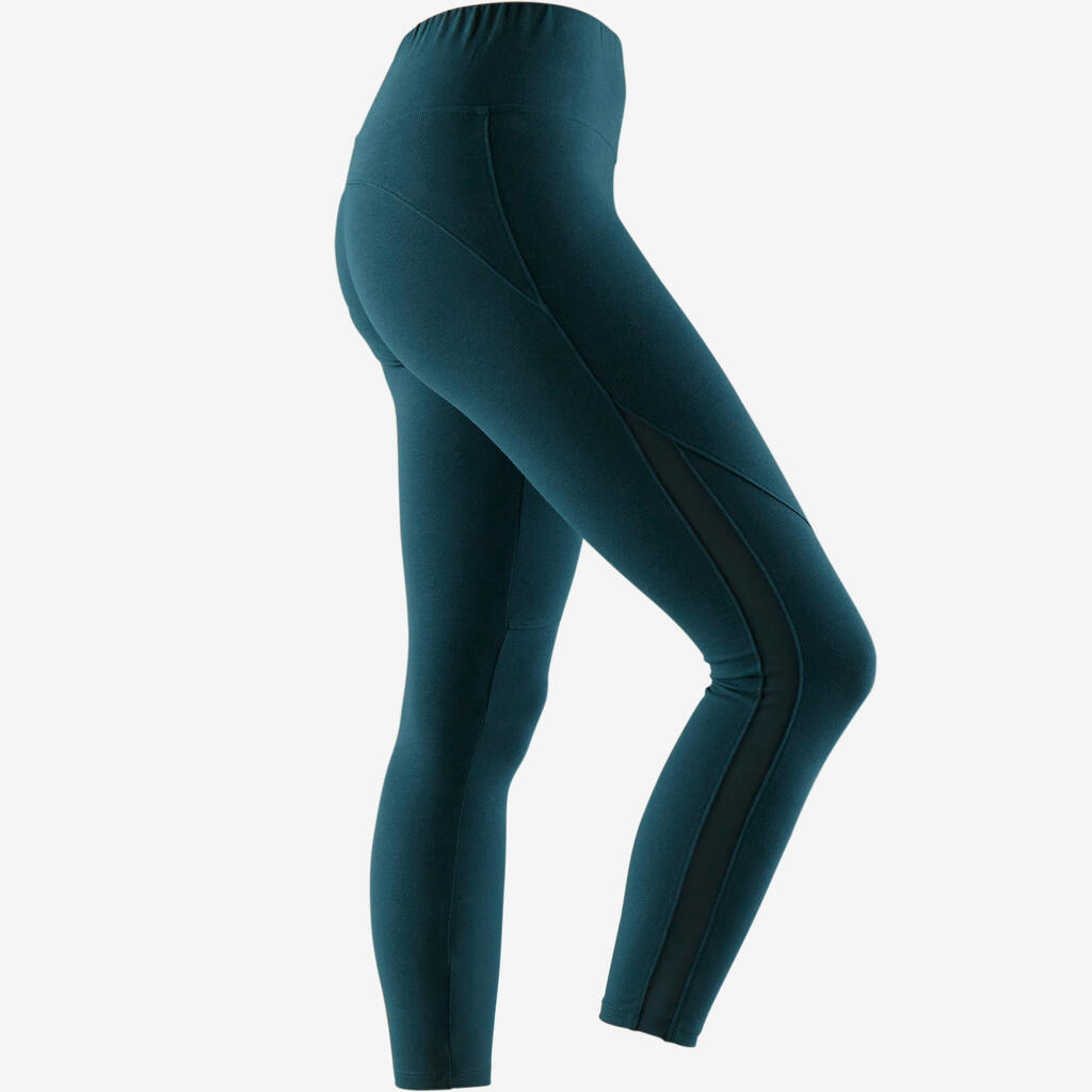 520 Women's Pilates & Gentle Gym 7/8 Leggings - Turquoise