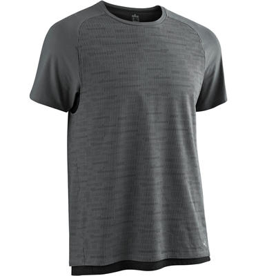 T-shirt free move 540 pilates en lichte gym heren donkergrijs aop