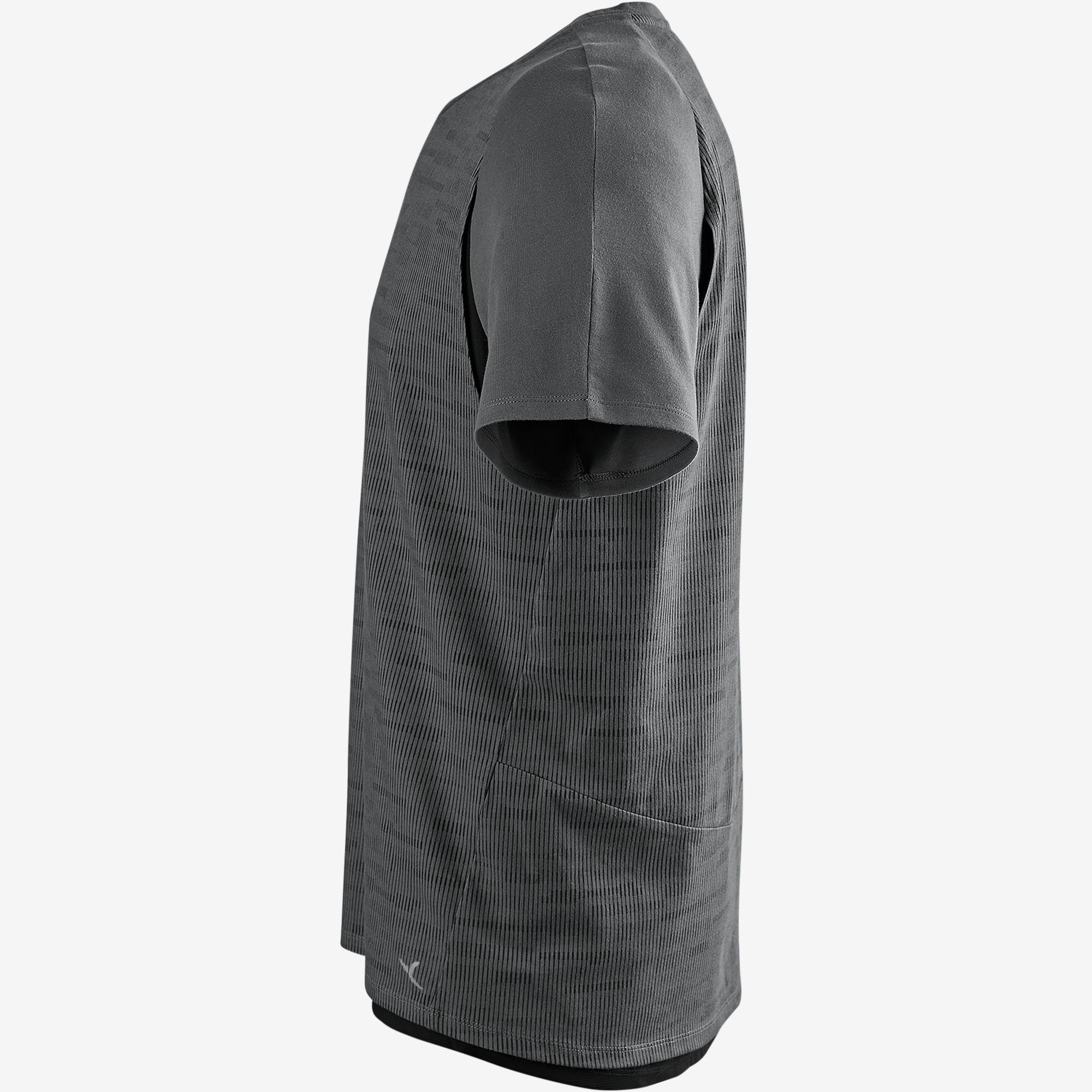 T-shirt Free Move 540 pilates en lichte gym heren donkergrijs AOP 4/10