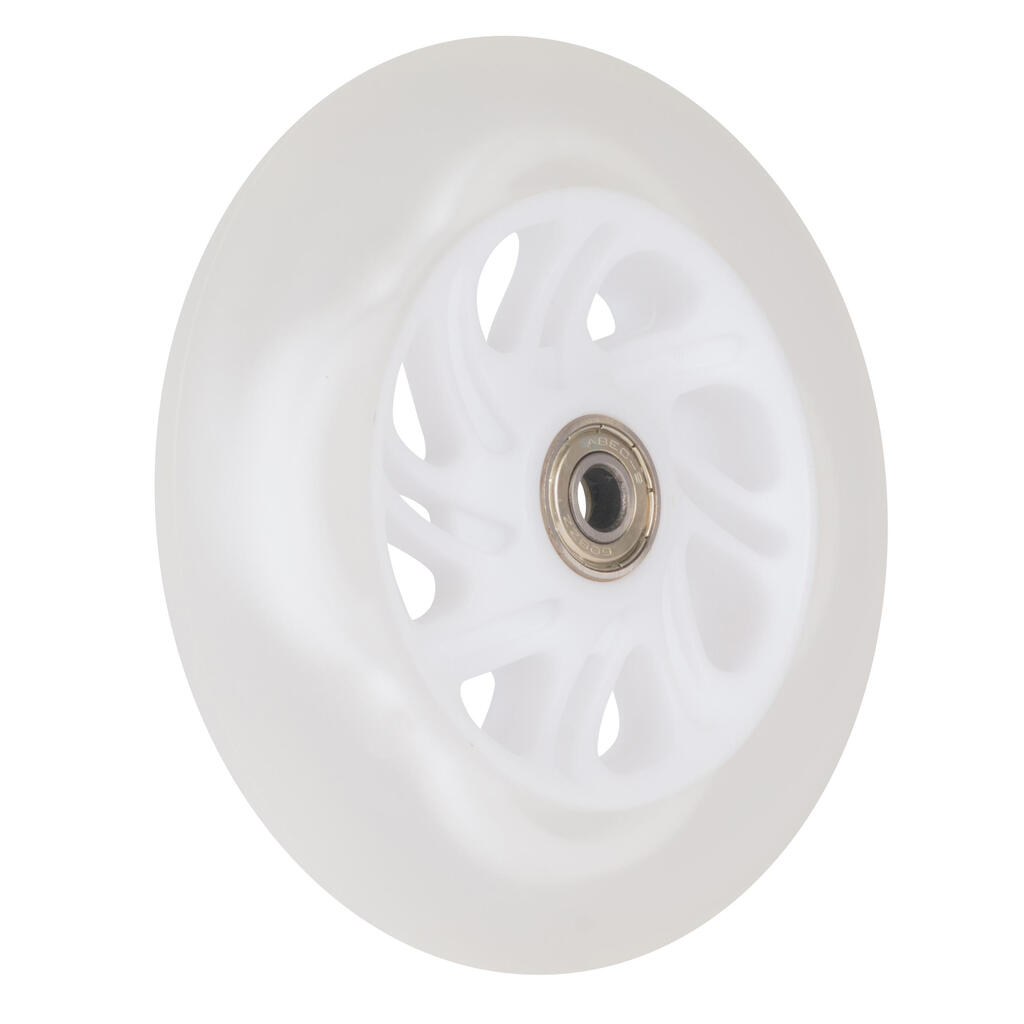 ROUE LUMINEUSE / FLASHING WHEEL BLANCHE 125mm.