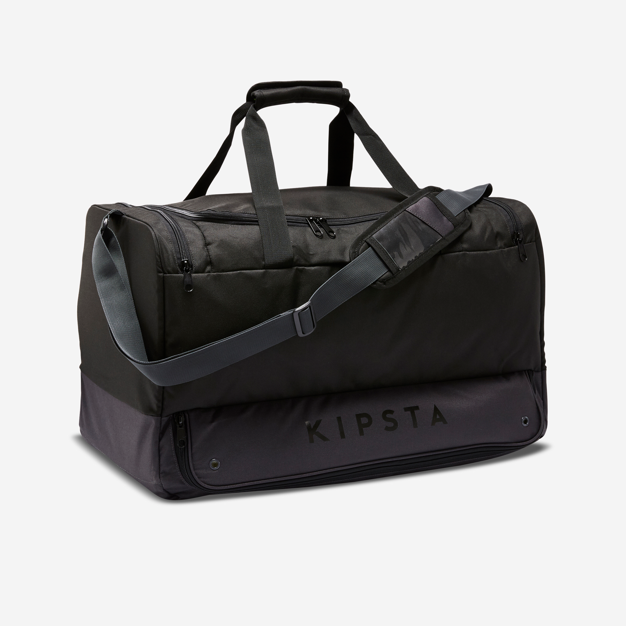 Sac de sport rigide et pliable 75L, noir pour les clubs et