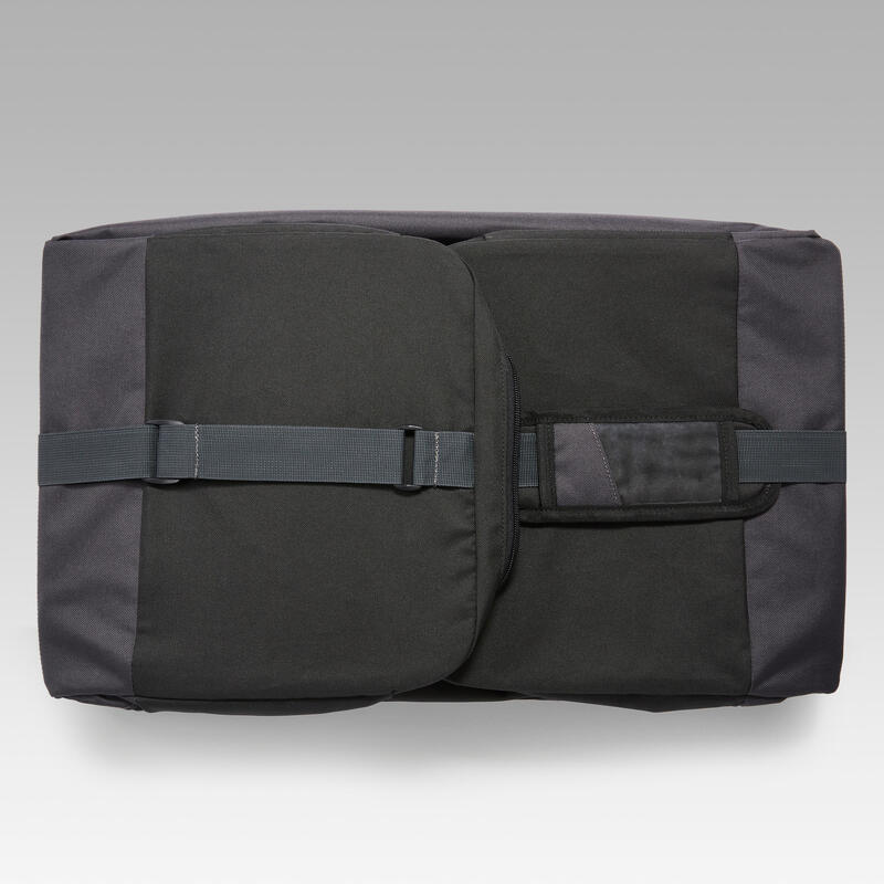 Sac de sport rigide et pliable 75L, noir