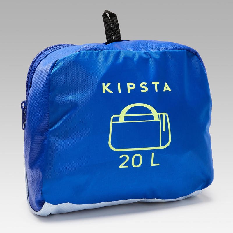 Sac de sport Kipocket 20 litres bleu et jaune Decathlon Cote d'Ivoire