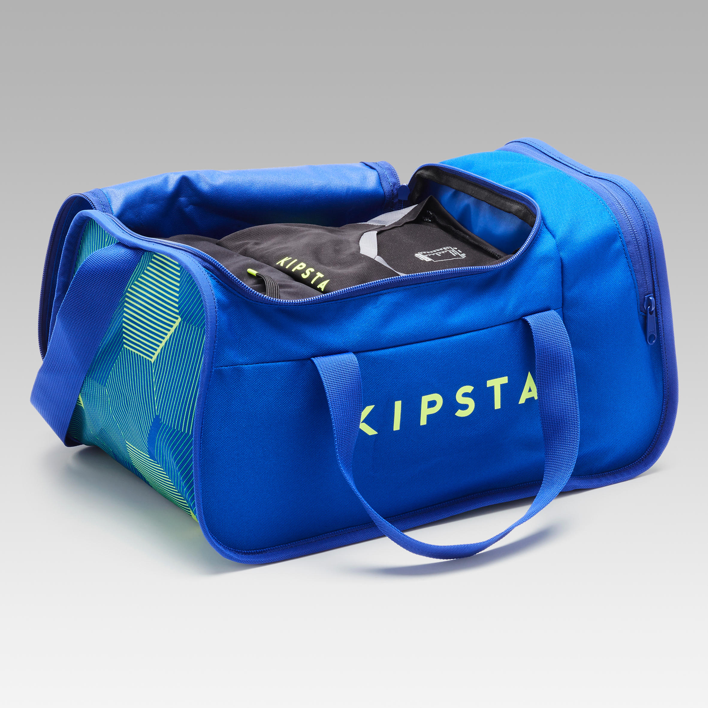Maleta Deportiva de 20 litros - Kipsta Kipocket - Azul con amarillo -  Decathlon