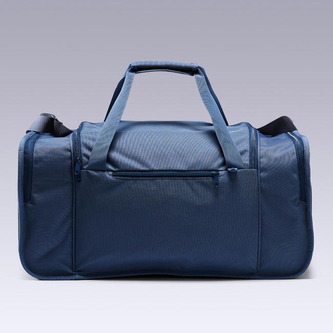 FOOTBALL duffle bag Kipocket 60 Litre Blue/Orange
