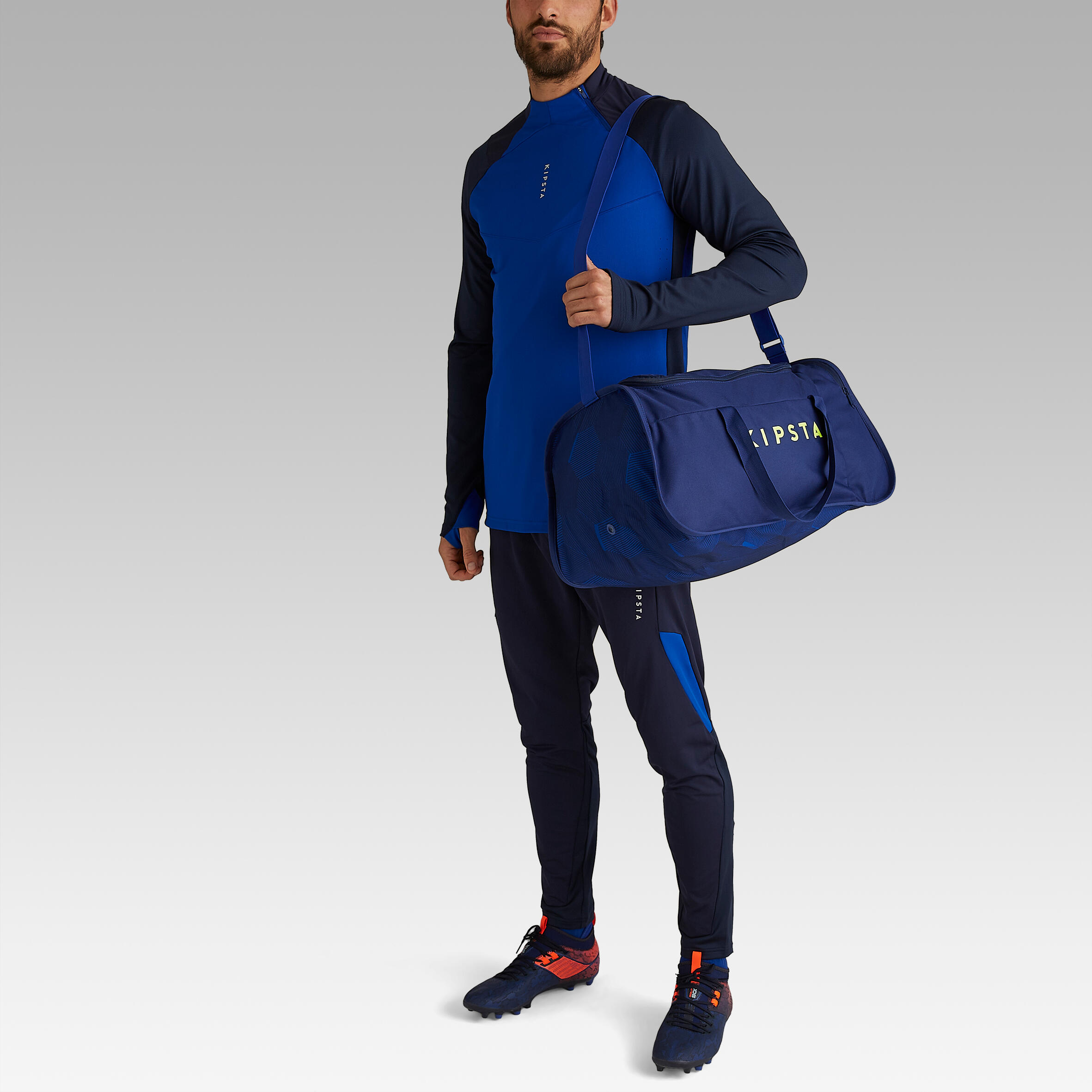 Maleta deportiva de 40 L - Kipsta Kipocket - Azul - Decathlon