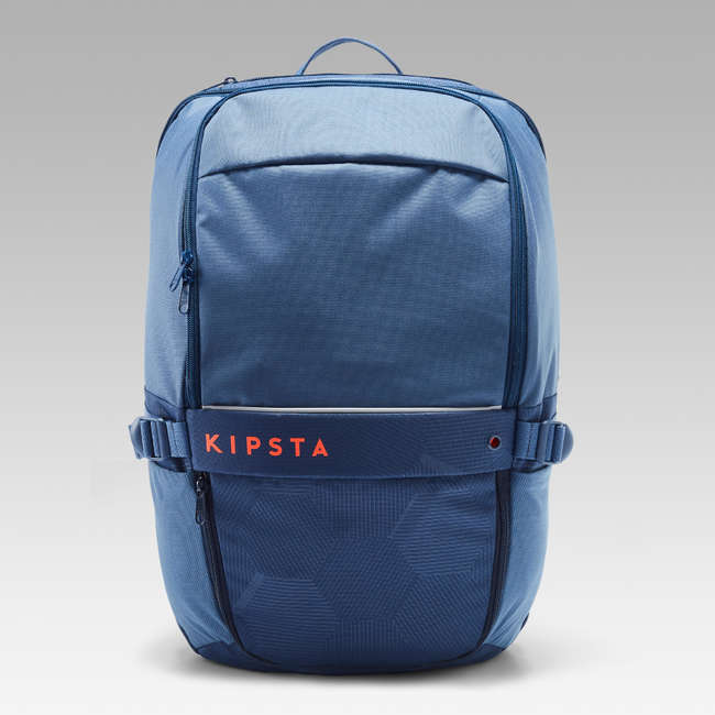 KIPSTA Classic 35 Litre Backpack Grey/Orange Decathlon