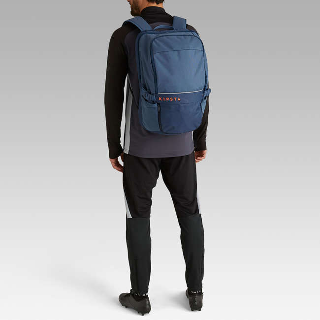 KIPSTA Classic 35 Litre Backpack - Grey/Orange | Decathlon