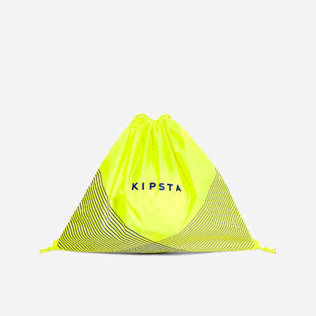 Tula ultracompacta para fútbol de 15L Kipsta Light amarillo