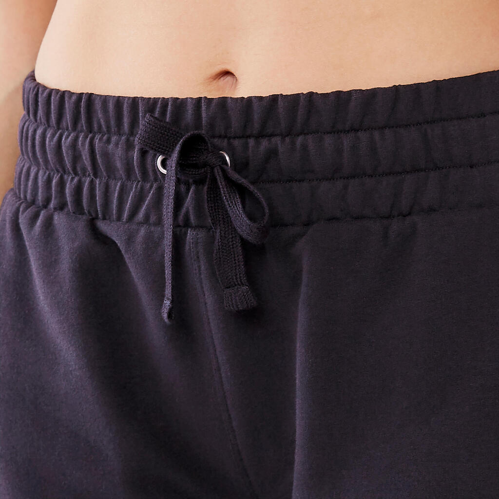 Women's Modern Dance Shorts - Grey with Black Drawstrings