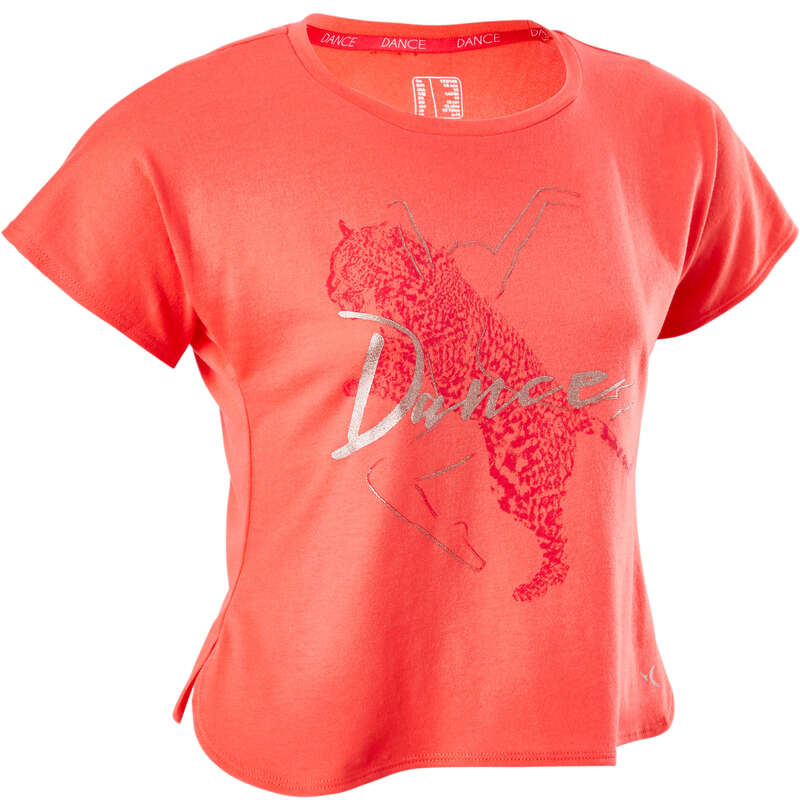 GIRL DANCE APPAREL Street Dance and Urban Dance - Girls' Modern Dance T-shirt DOMYOS - Sports