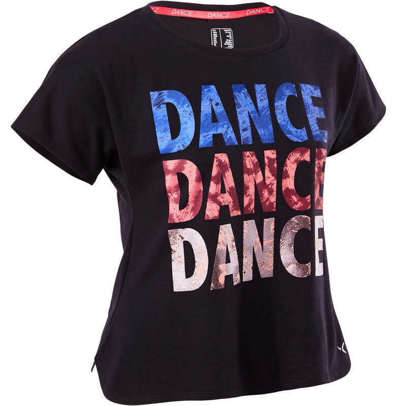 GIRL DANCE APPAREL Street Dance and Urban Dance - Girls' Modern Dance T-shirt DOMYOS - Sports