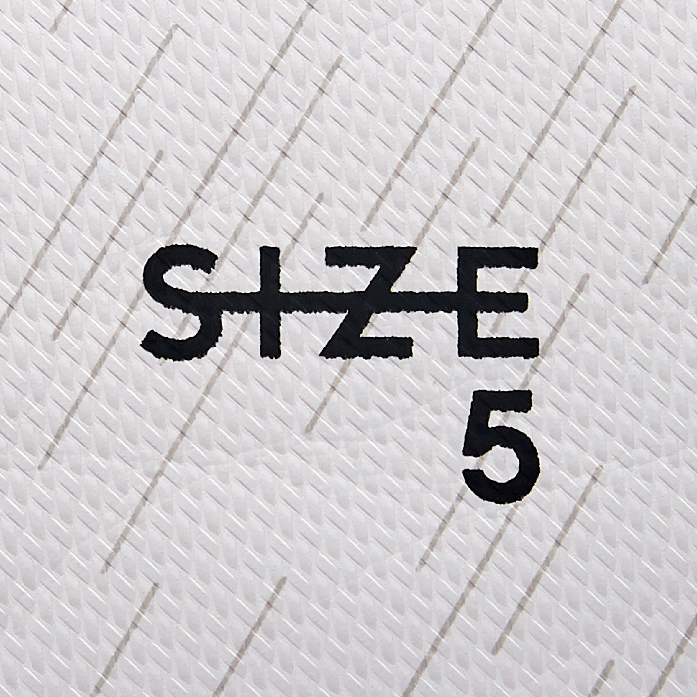 Light Football Ball Size 5 F500 - White/Black/Silver -  5