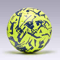 Hybrid Football Size 5 F500 Light - Yellow/Blue With Graphic