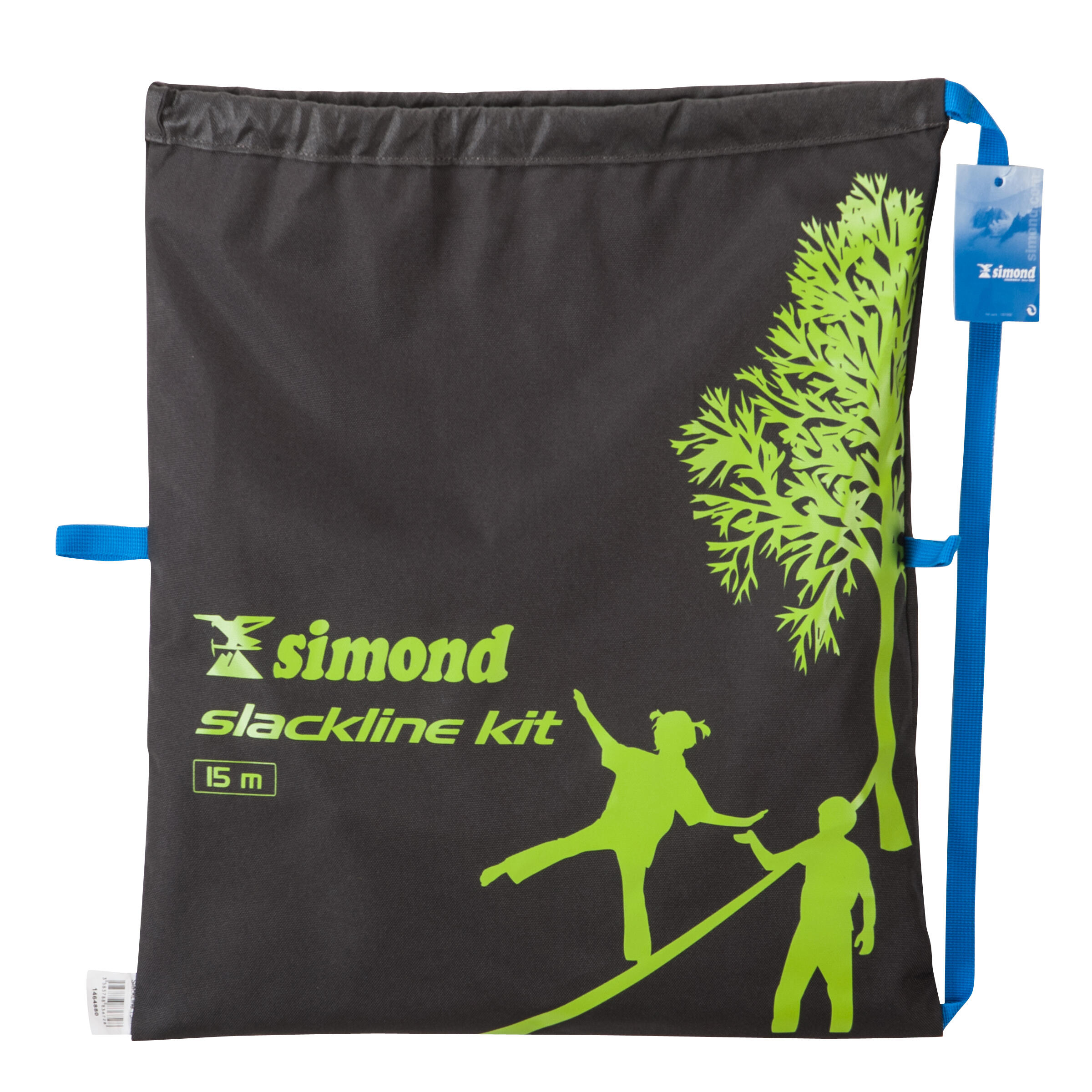 SIMOND Slackline 15 meter groen Decathlon